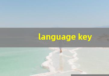 language key